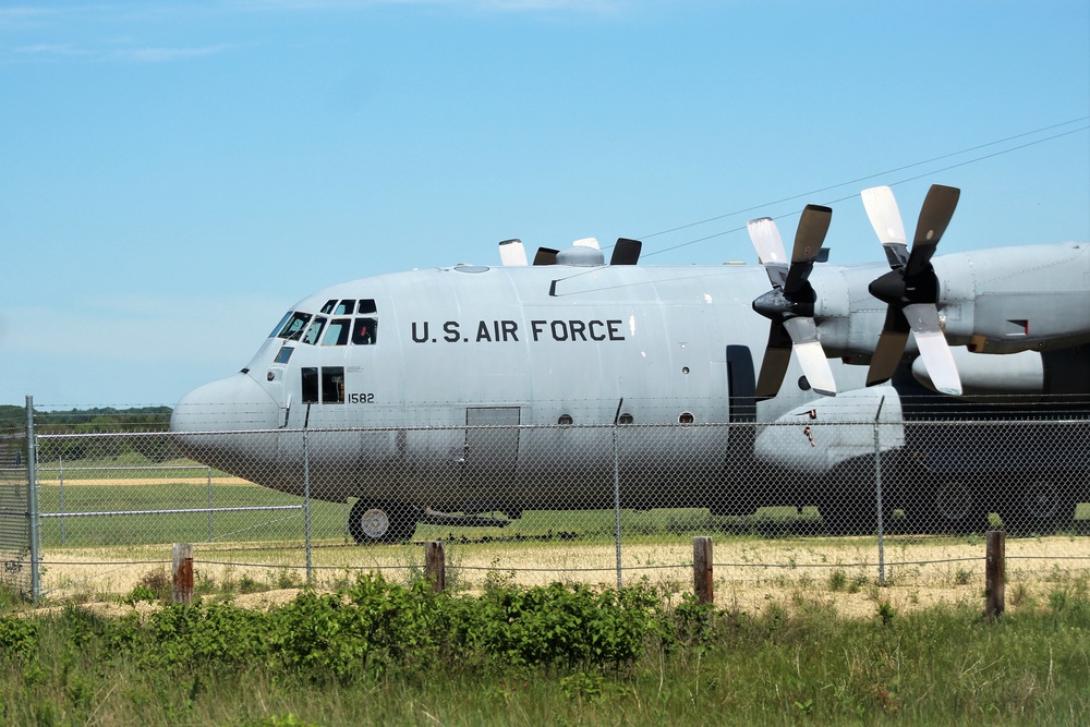 C-130 Hercules training aircraft at Fort McCoy