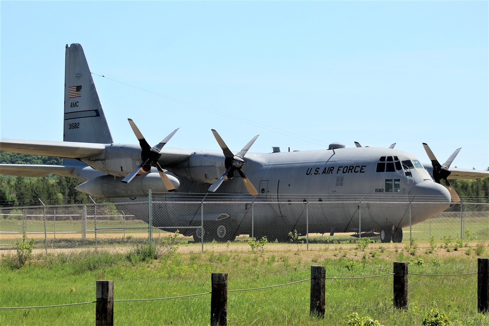 C-130 Hercules training aircraft at Fort McCoy