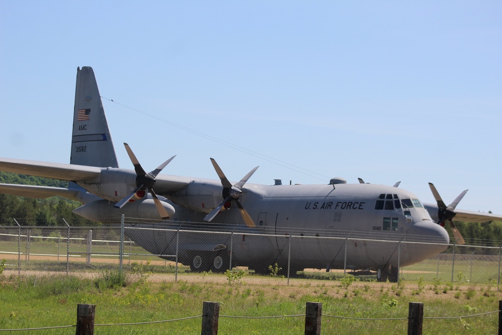 C-130 Hercules training aircraft at Fort McCoy