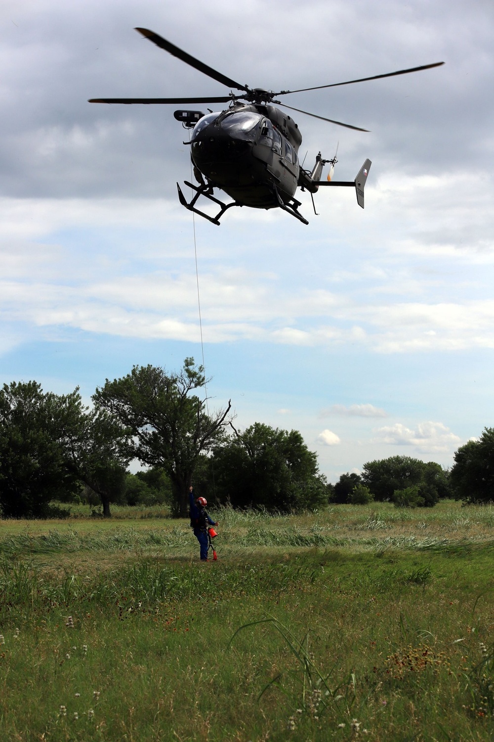 Texas Military Department Search and Rescue Hoist Training