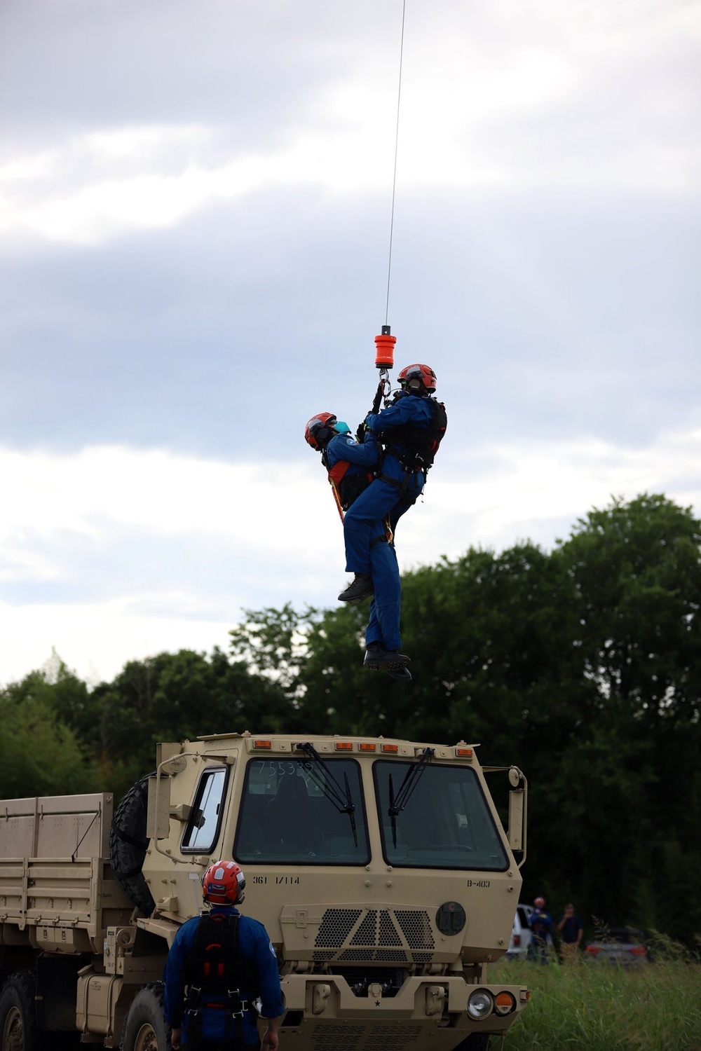 Texas Military Department Search and Rescue Hoist Training
