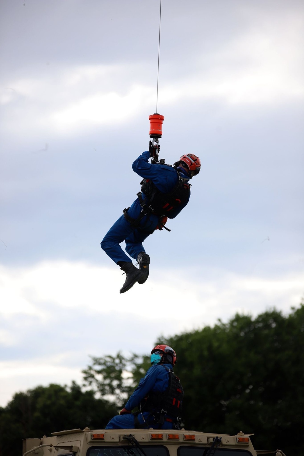 Texas Military Department Search and Rescue Hoist Training