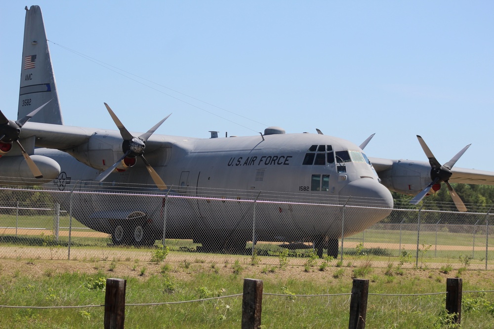 C-130 Hercules training aircraft at Fort McCoy