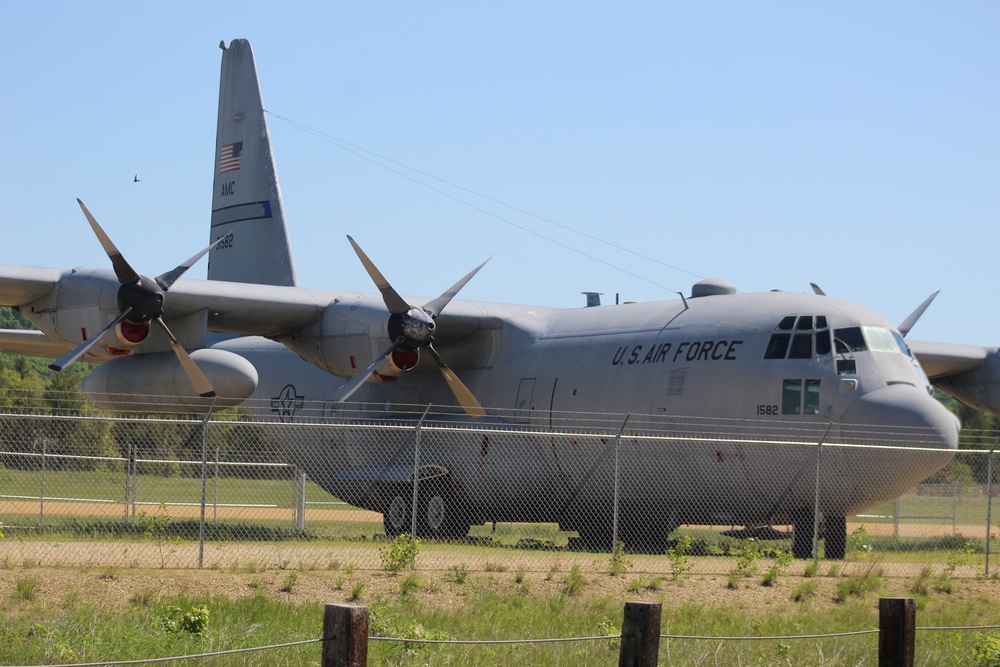 C-130 Hercules training aircraft at Fort McCoy