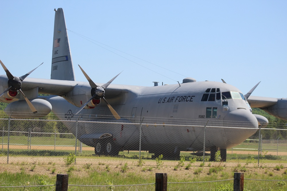 C-130 Hercules training aircraft at Fort McCoy