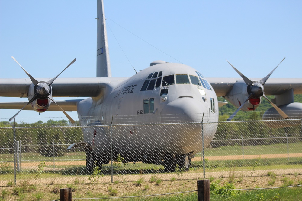 C-130 Hercules training aircraft at Fort McCoy