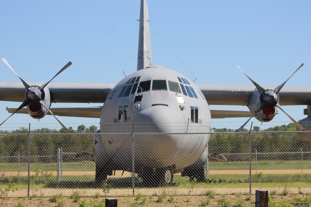C-130 Hercules training aircraft at Fort McCoy