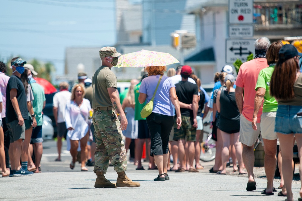 Delaware National Guard tests for COVID-19 at Dewey Beach