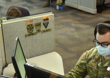 Arizona National Guard service members help with COIVID-19 exposure notifications