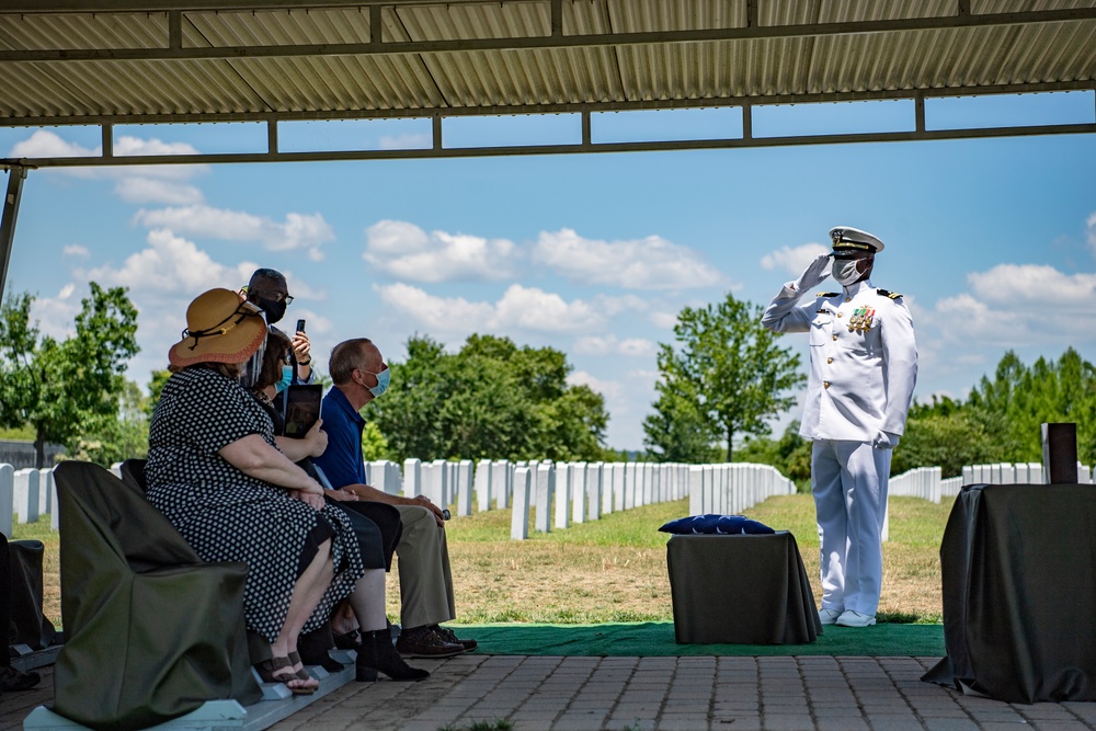 Military Funeral Honors with Modified Funeral Escort are Conducted for U.S. Navy Cmdr. Jesse Lewis Jr.