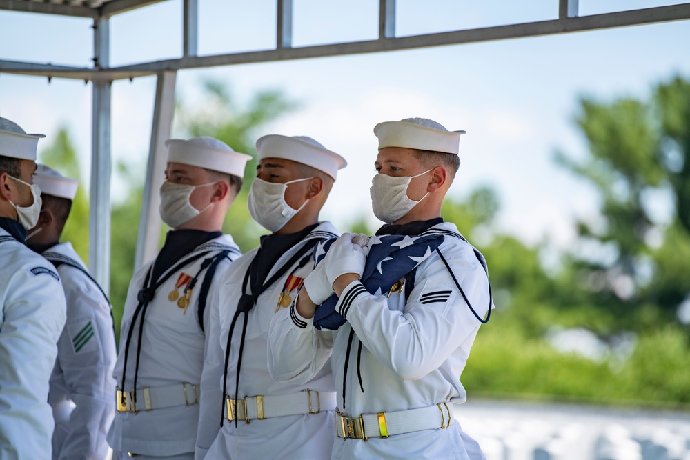 Military Funeral Honors with Modified Funeral Escort are Conducted for U.S. Navy Cmdr. Jesse Lewis Jr.