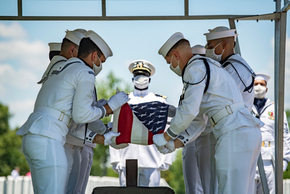 Military Funeral Honors with Modified Funeral Escort are Conducted for U.S. Navy Cmdr. Jesse Lewis Jr.