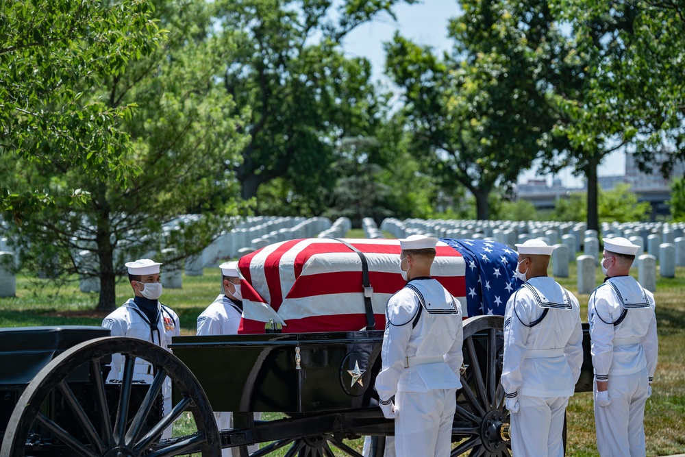Military Funeral Honors with Modified Funeral Escort are Conducted for U.S. Navy Cmdr. Jesse Lewis Jr.