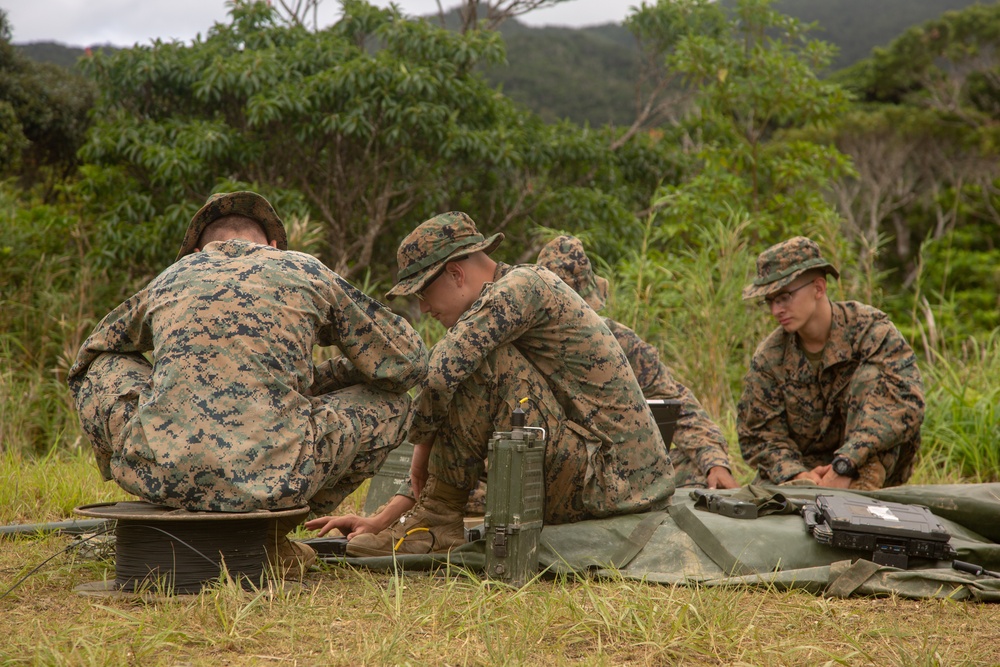 Testing…Testing: Marines with the 31st MEU conduct a communication exercise