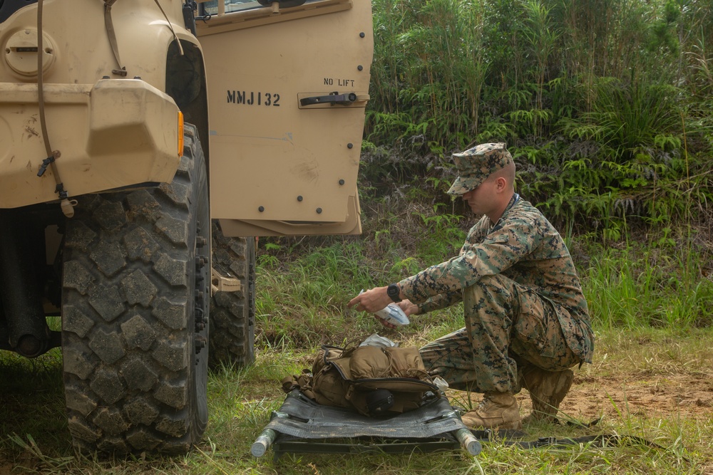 Testing…Testing: Marines with the 31st MEU conduct a communication exercise