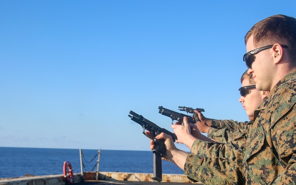BLT 2/8 Marines maintain pistol qualifications