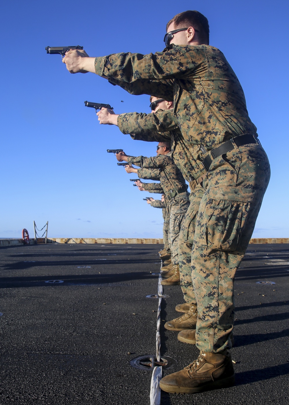 BLT 2/8 Marines maintain pistol qualifications
