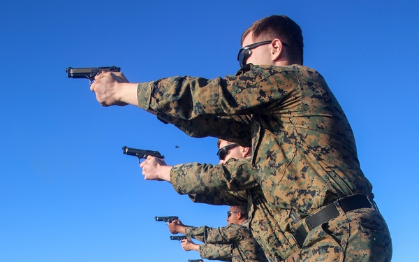 BLT 2/8 Marines maintain pistol qualifications