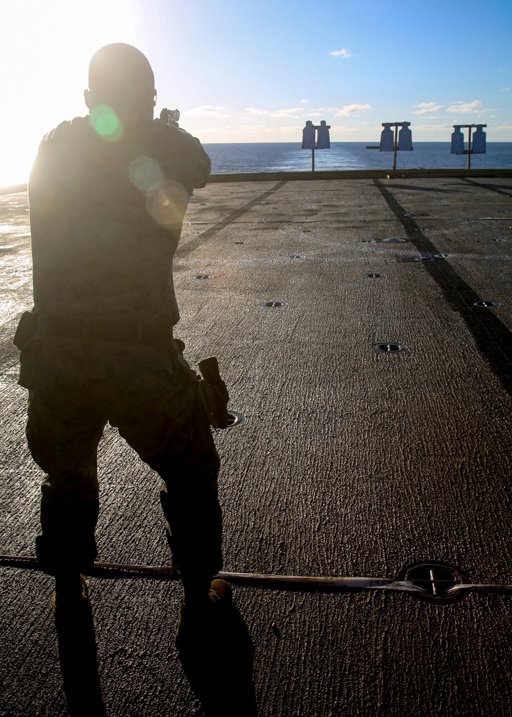 BLT 2/8 Marines maintain pistol qualifications