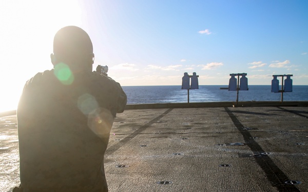 BLT 2/8 Marines maintain pistol qualifications