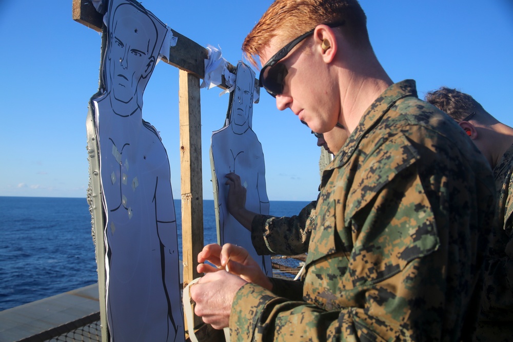 BLT 2/8 Marines maintain pistol qualifications