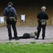 Polizei shooting training at Oberdachstetten
