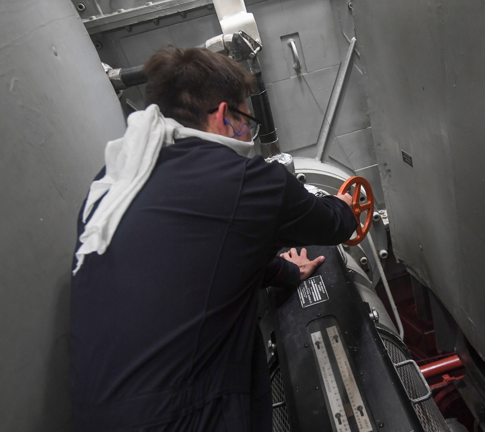 Sailors Check Alignment