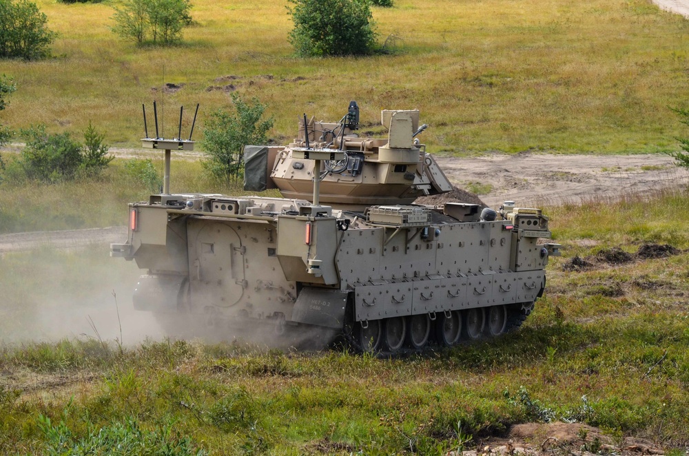 U.S. Army GVSC and NGCV CFT conducting Robotic Combat Vehicle Soldier Operational Experiment