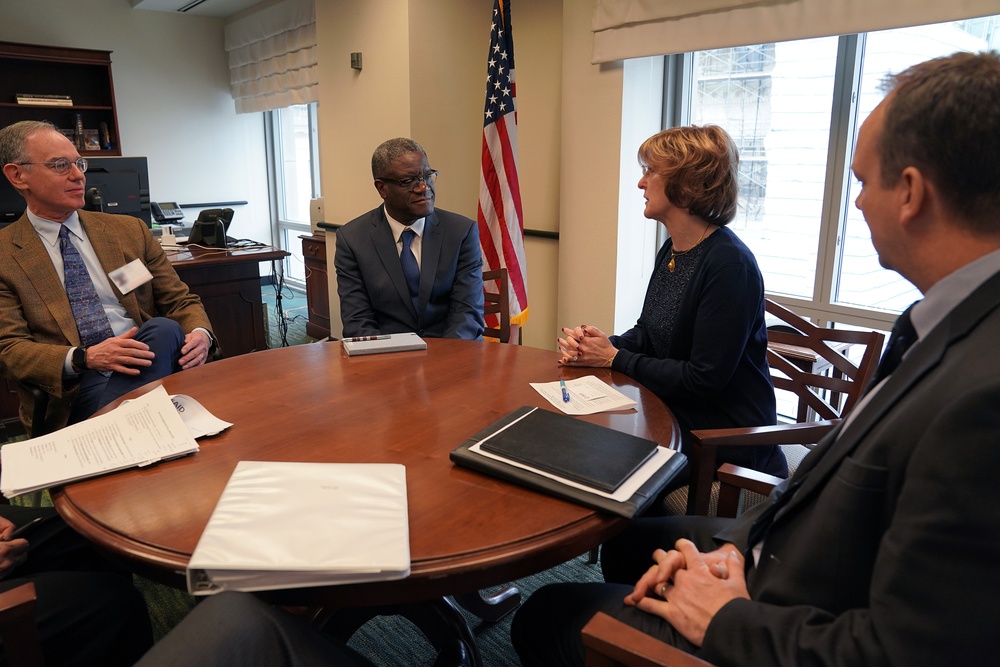 DAAID Bonnie Glick meets with Nobel Laureate Dr. Denis Mukwege