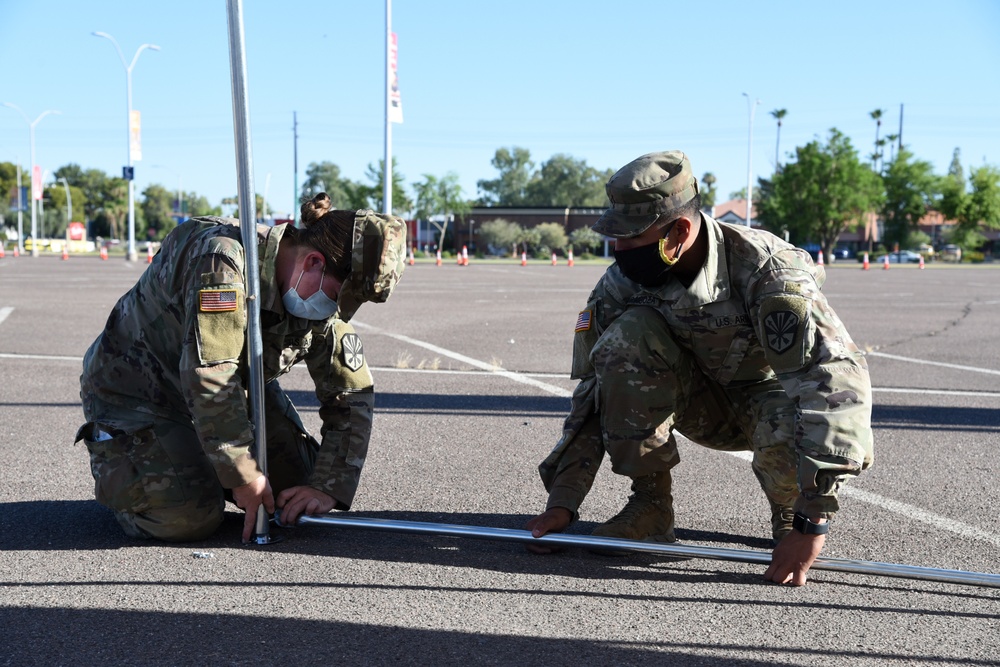 Arizona Guardsmen continue to facilitate COVID-19 testing throughout Arizona