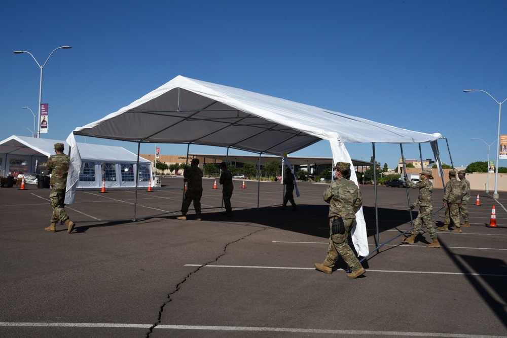 Arizona Guardsmen continue to facilitate COVID-19 testing throughout Arizona