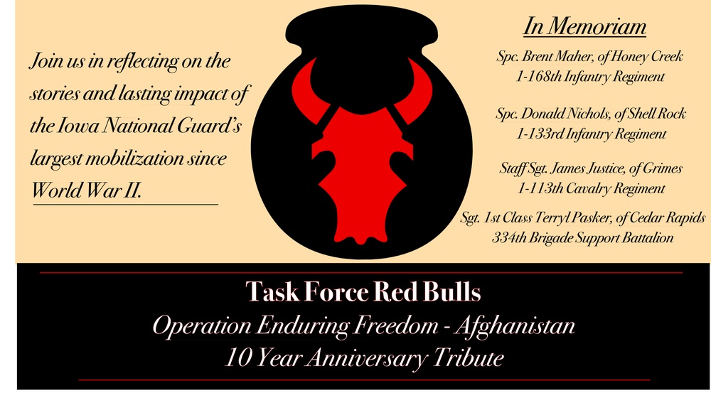 Task Force Red Bulls: 10 year anniversary tribute to Iowa National Guard’s largest deployment since WWII