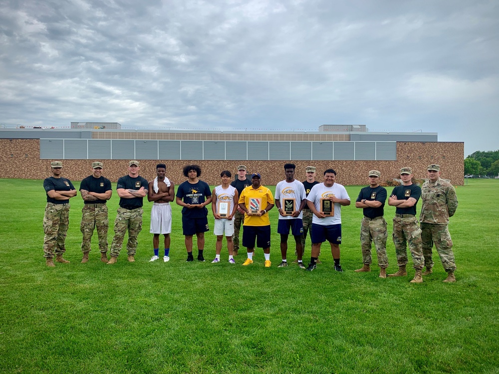 Army Recruiters Mentor Local Football Team