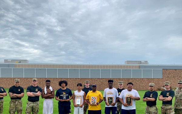 Army Recruiters Mentor Local Football Team