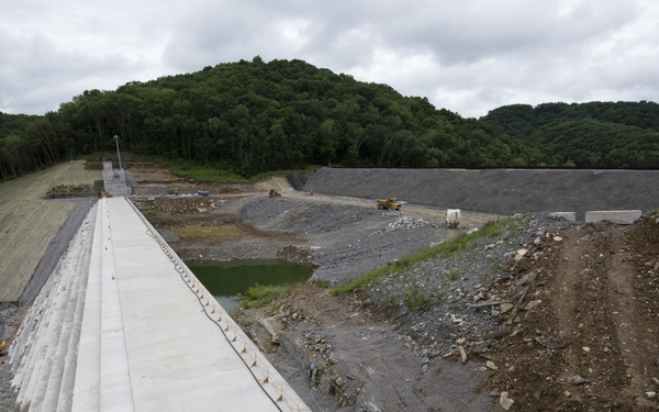 Berm construction completes last repair phase for dam rehabilitation