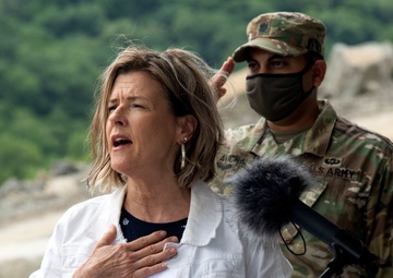 Berm construction completes last repair phase for dam rehabilitation