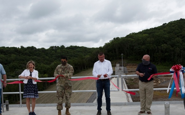 Berm construction completes last repair phase for dam rehabilitation