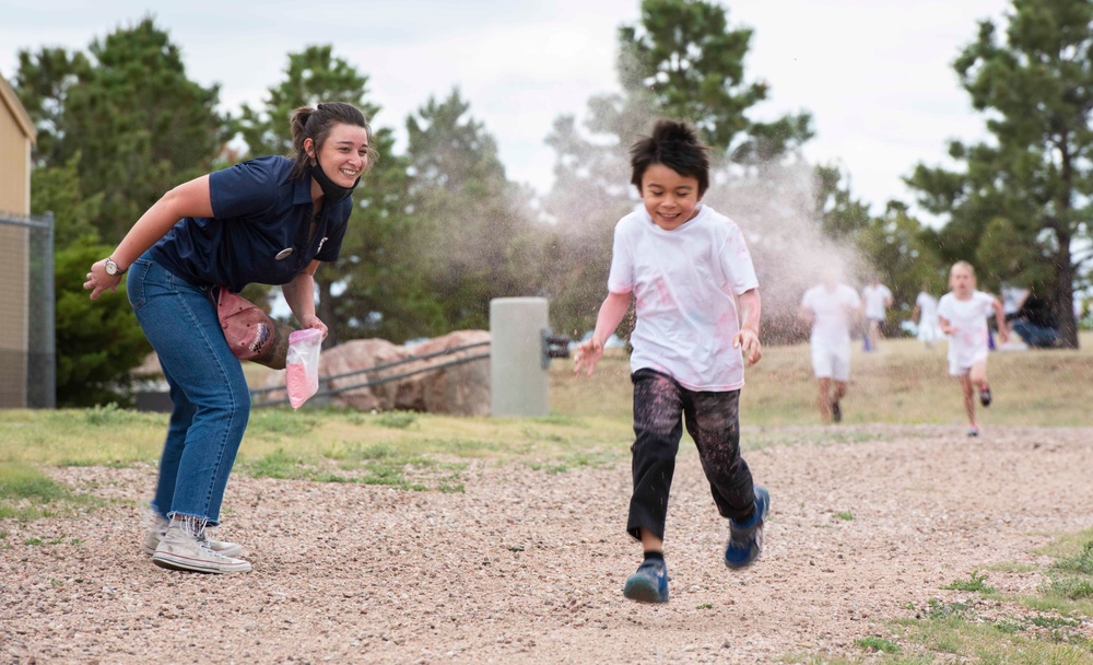 Schriever School Age Care program hosts first color run