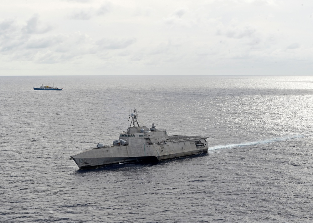 USS Gabrielle Giffords operates in the South China Sea