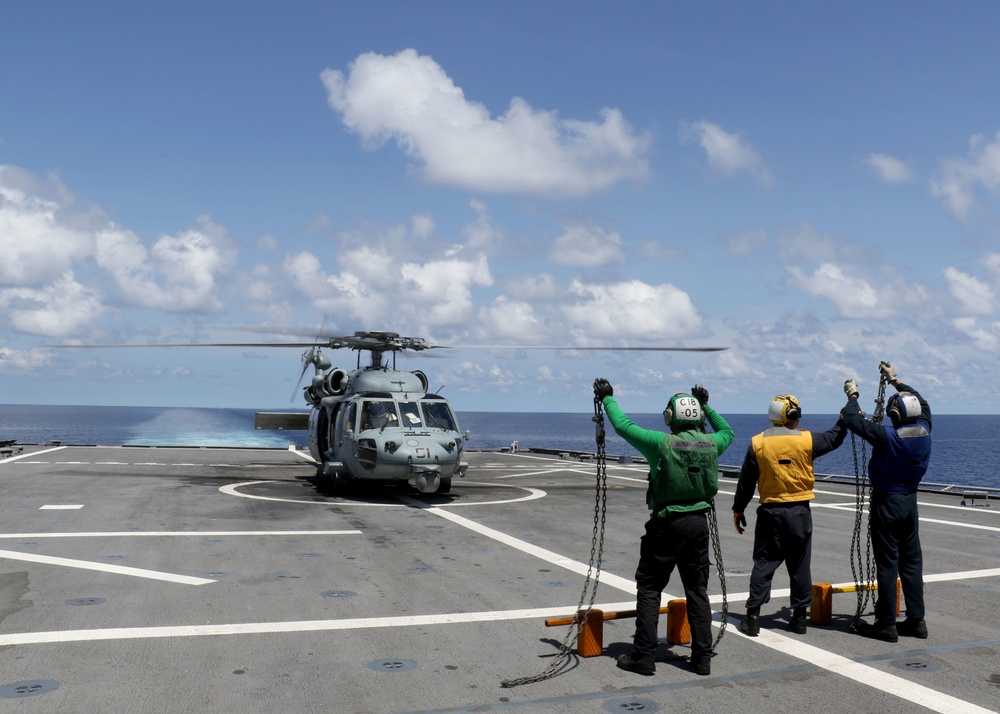 USS Gabrielle Giffords Exercises In South China Sea