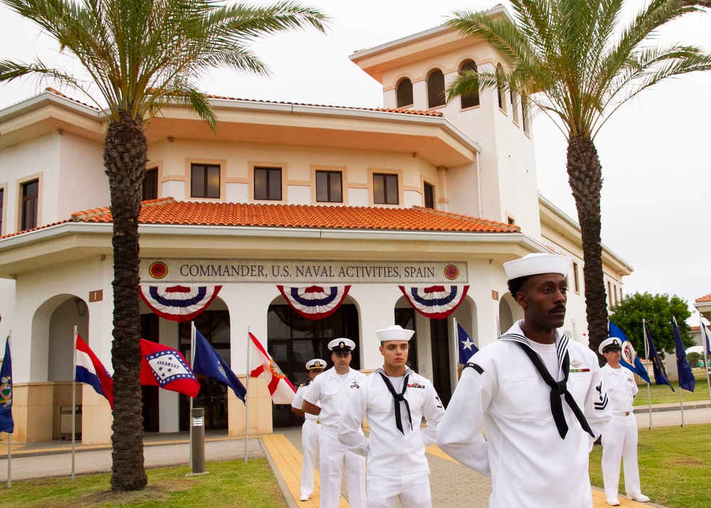 NAVSTA Rota Hold Annual Flag Raising Ceremony