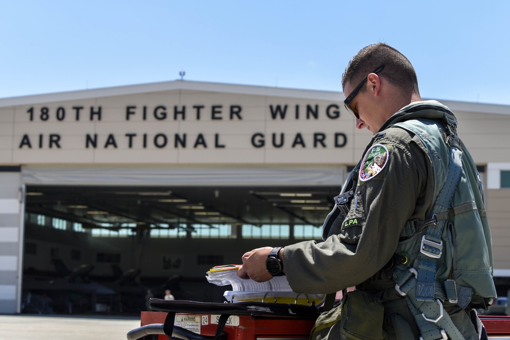 180th Fighter Wing Conducts Training Flights