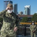 YN1 Brophy is Awarded Command Ball Cap