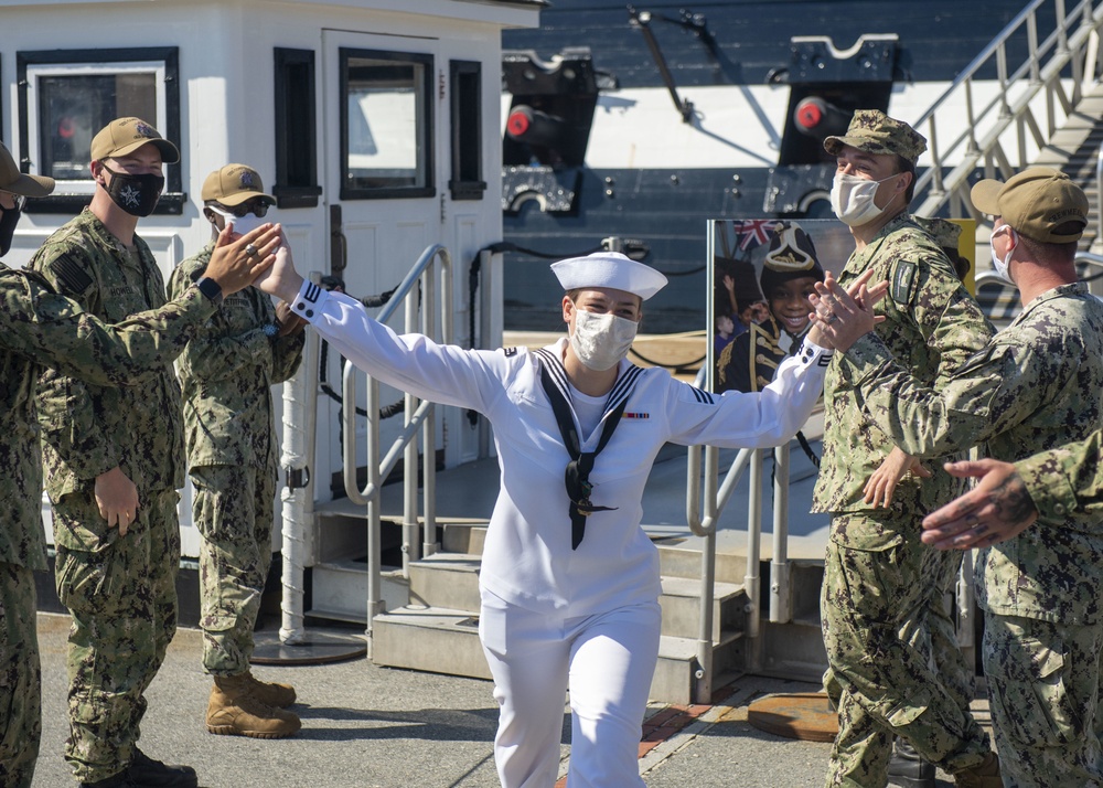 SN Bushatz bids Farewell to the Crew