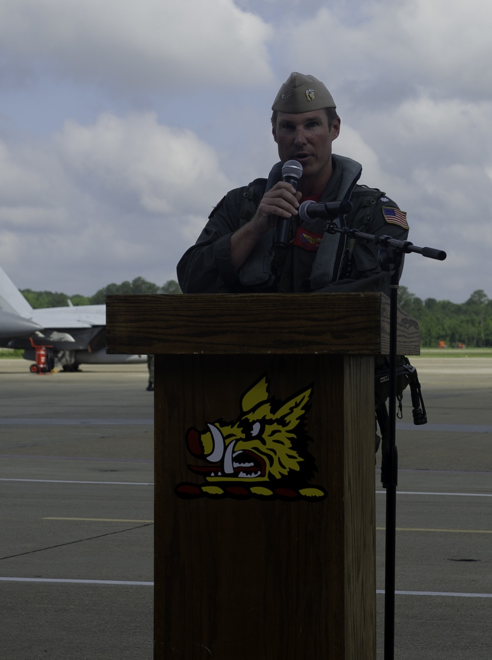 Strike Fighter (VFA) Squadron 11 Holds Change of Command Ceremony