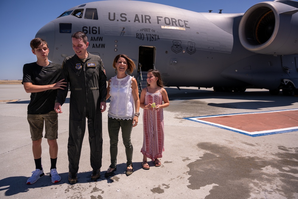 60 AMW Takes to the Sky and Says 'Goodbye'