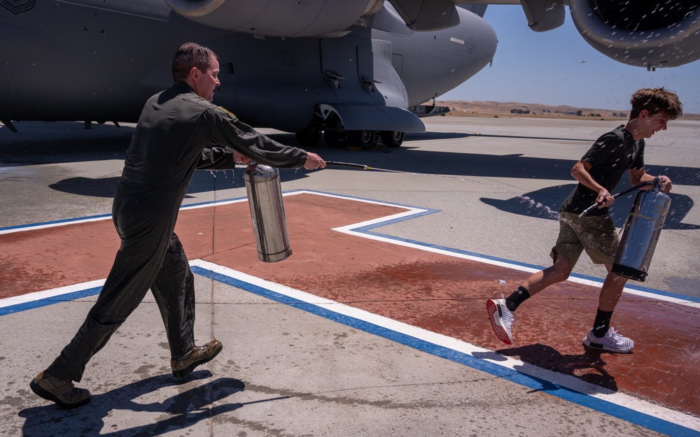 60 AMW Takes to the Sky and Says 'Goodbye'