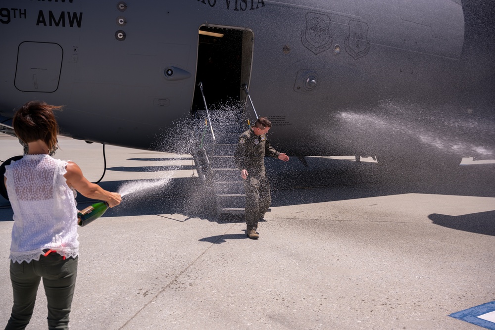 60 AMW Takes to the Sky and Says 'Goodbye'