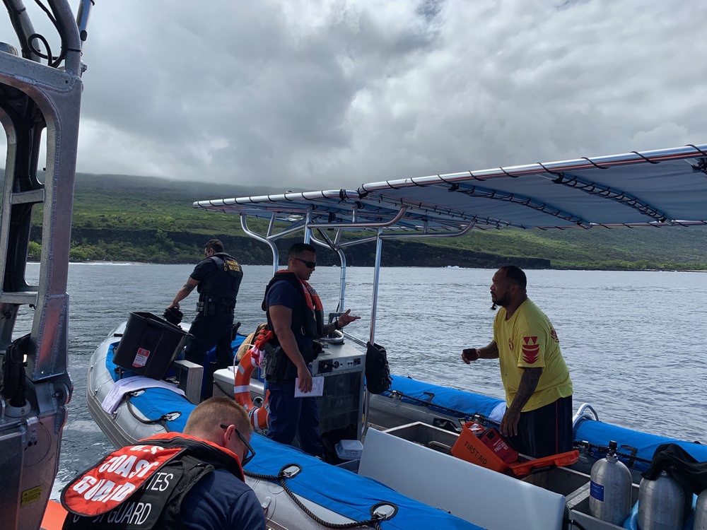 Coast Guard, NOAA OLE conduct joint patrols around Hawaii Island