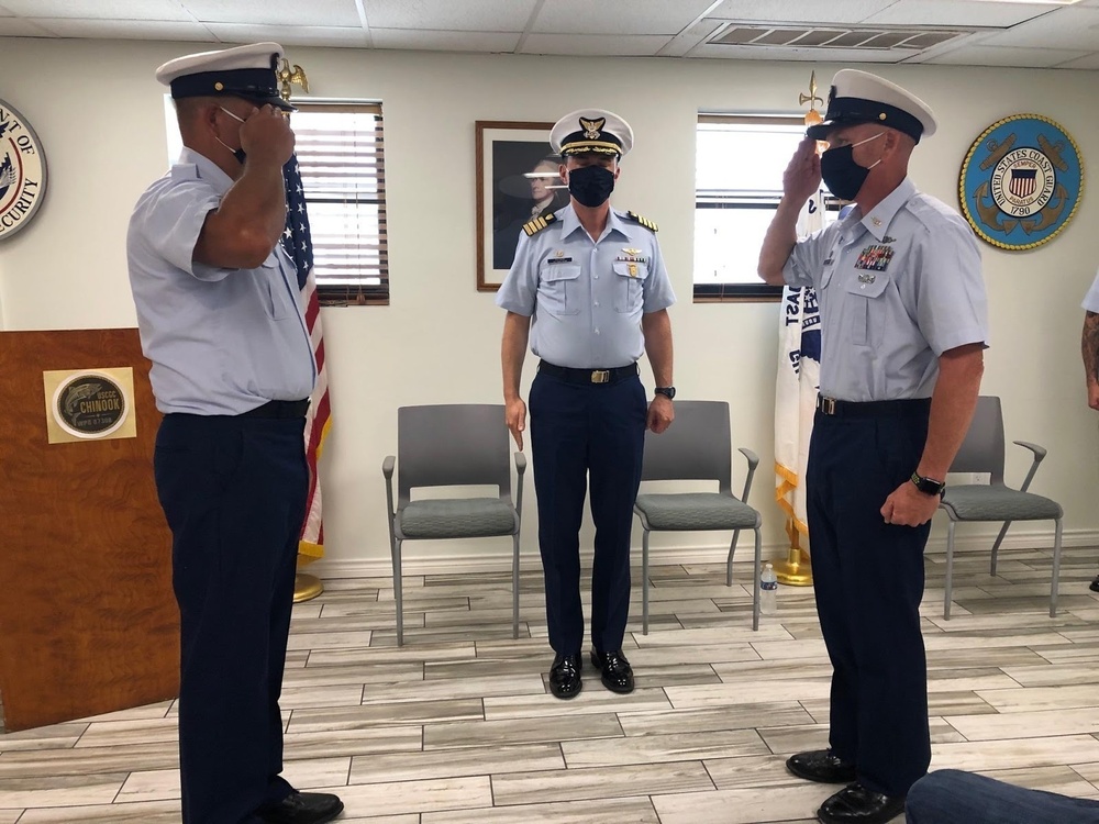 Coast Guard Cutter Chinook change-of-command ceremony